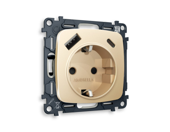 Розетка Ambrella Volt MO610010 OMEGA QUANT