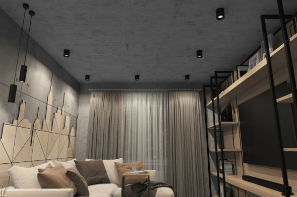 Накладной точечный светильник Denkirs Rodvig DK3090-BK+CH