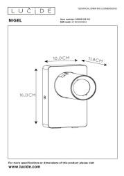 Бра LUCIDE NIGEL 09929/06/02