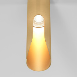 Накладной точечный светильник Elektrostandard 25113/LED 7W 4000K латунь APEX