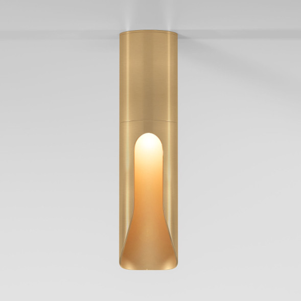 Накладной точечный светильник Elektrostandard 25113/LED 7W 4000K латунь APEX