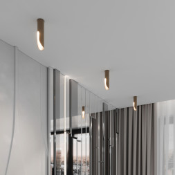 Накладной точечный светильник Elektrostandard 25113/LED 7W 4000K латунь APEX