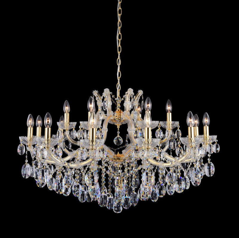 Подвесная люстра Crystal Lux HOLLYWOOD HOLLYWOOD SP12+6 GOLD