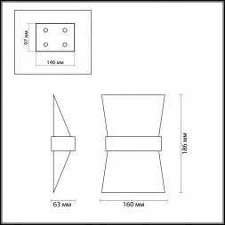 Бра Odeon Light BILBAO 3835/7WS