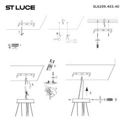 Подвесной светильник ST-Luce SL6209.403.40 Orione