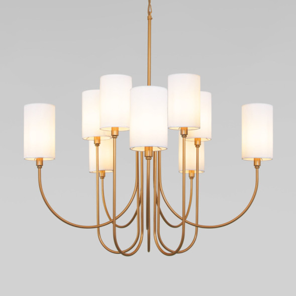 Подвесная люстра Eurosvet ABBEY 60164/10 латунь