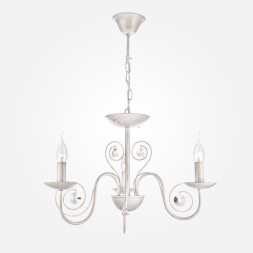 Подвесная люстра Eurosvet TOMAS 60018/3 белый с золотом