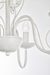 Подвесная люстра Eurosvet TOMAS 60018/3 белый с золотом