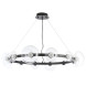 Подвесная люстра Crystal Lux BOSQUE SP12 BLACK/TRANSPARENT