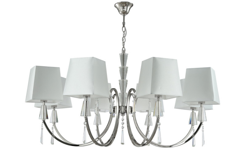 Подвесная люстра Crystal Lux MARSELA MARSELA SP-PL8 NICKEL
