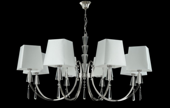 Подвесная люстра Crystal Lux MARSELA MARSELA SP-PL8 NICKEL