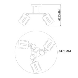 Потолочная люстра Escada CALLUNA 1120/3PL