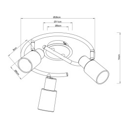 Спот ARTE Lamp Cavalletta A4510PL-3SS