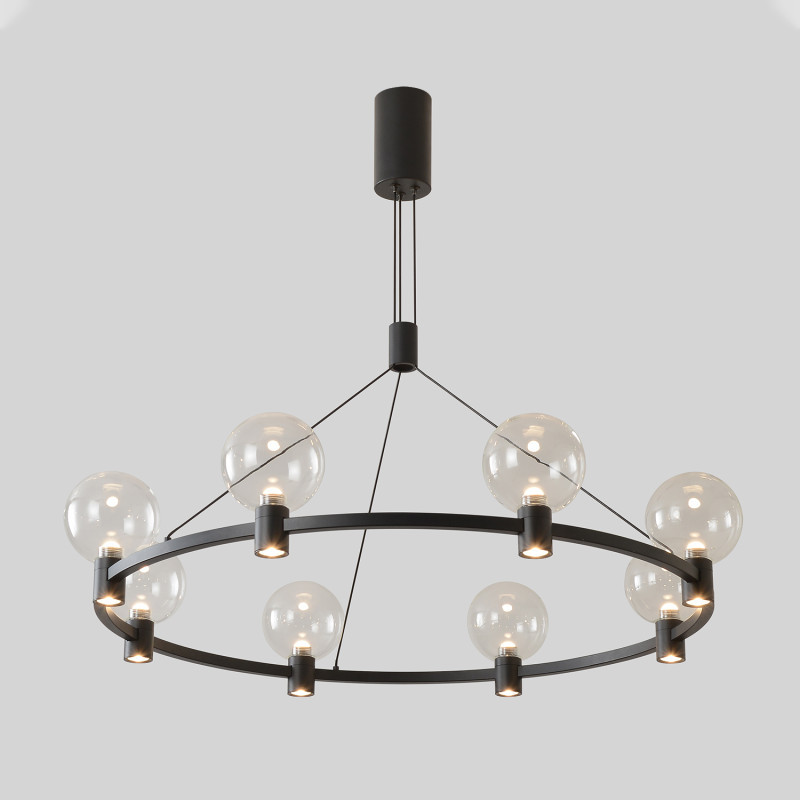 Подвесная люстра Crystal Lux DUET DUET SP56W LED BLACK