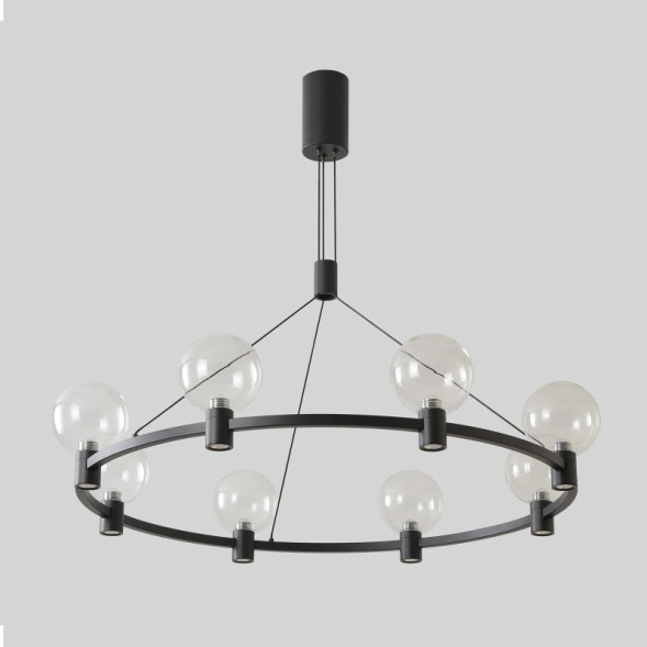 Подвесная люстра Crystal Lux DUET DUET SP56W LED BLACK