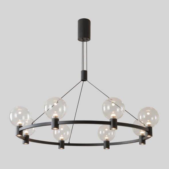 Подвесная люстра Crystal Lux DUET DUET SP56W LED BLACK