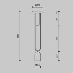 Торшер Maytoni Ikebana MOD463FL-L24BS3K