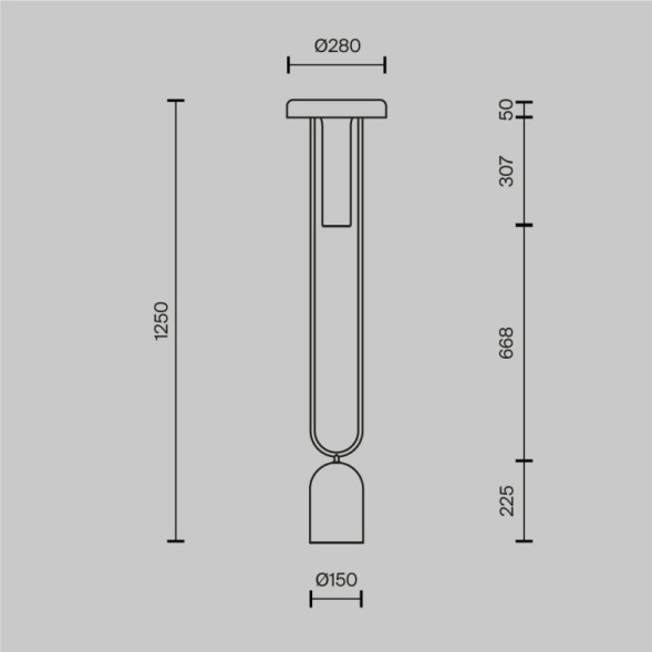 Торшер Maytoni Ikebana MOD463FL-L24BS3K