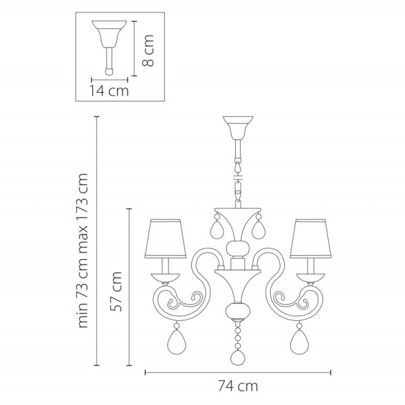 Подвесная люстра Lightstar Ricerco 693082