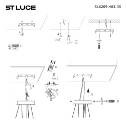 Подвесной светильник ST-Luce SL6209.403.35 Orione