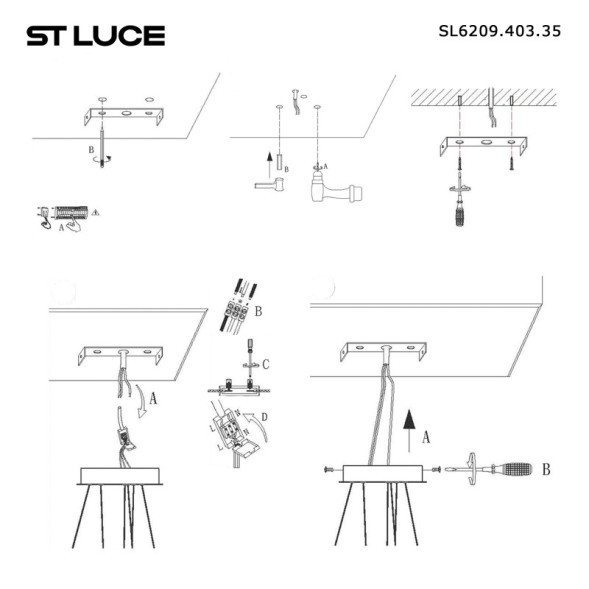 Подвесной светильник ST-Luce SL6209.403.35 Orione