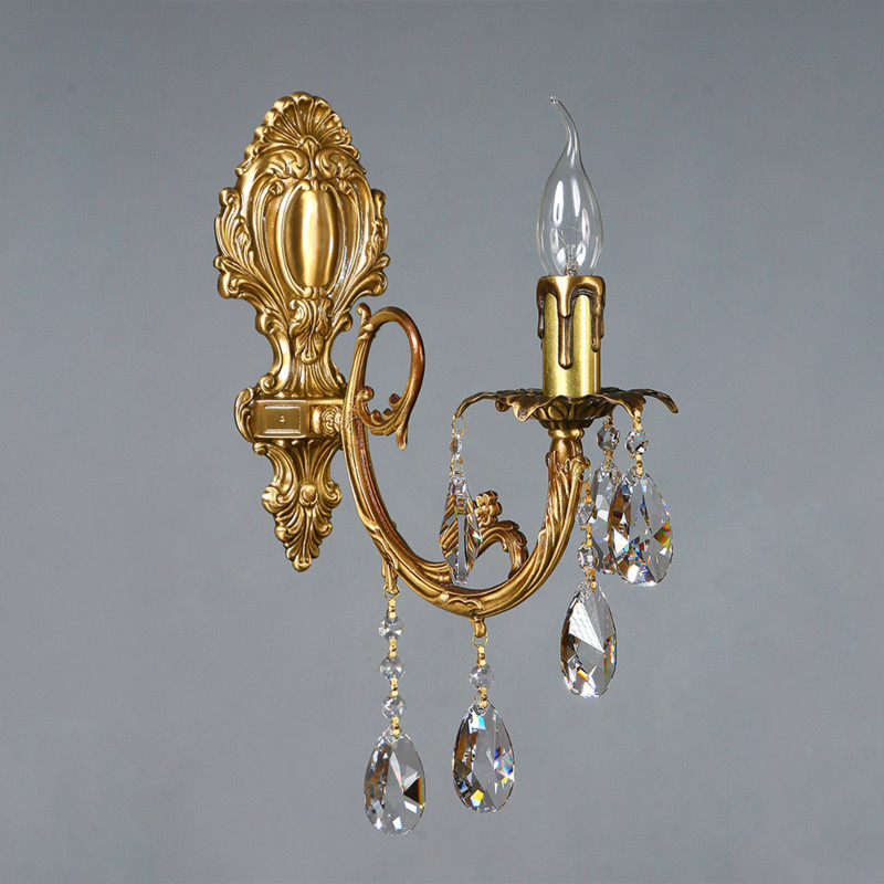 Бра AMBIENTE by BRIZZI ALICANTE 8888/1 AB Tear drop