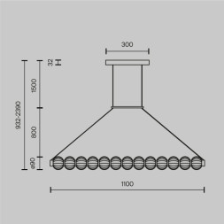 Подвесной светильник Maytoni Amulet MOD555PL-L18G3K