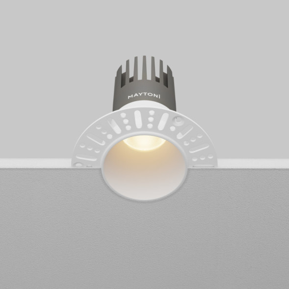 Точечный встраиваемый светильник Maytoni Technical dip DL120-10W-3K-TRS-W
