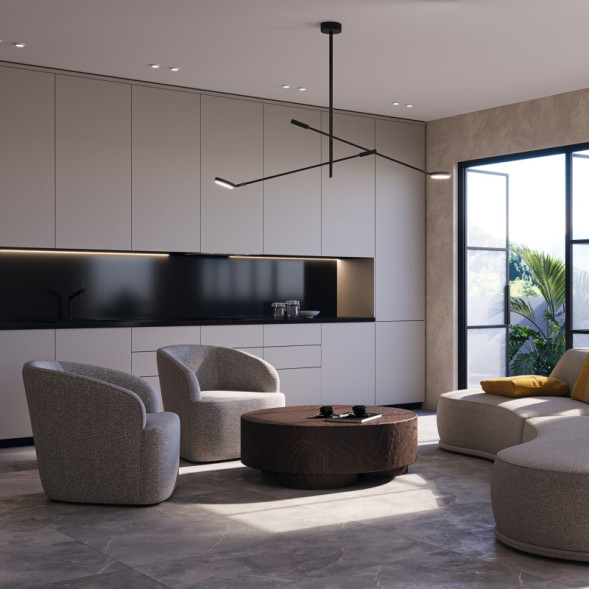 Люстра на штанге Maytoni FAD MOD070CL-L15B3K1