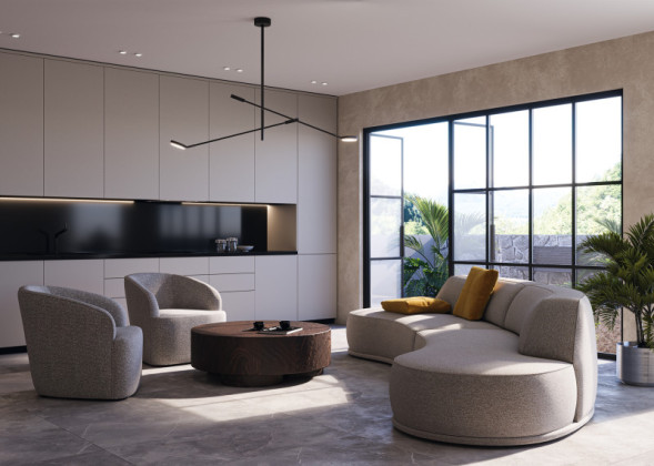 Люстра на штанге Maytoni FAD MOD070CL-L15B3K1