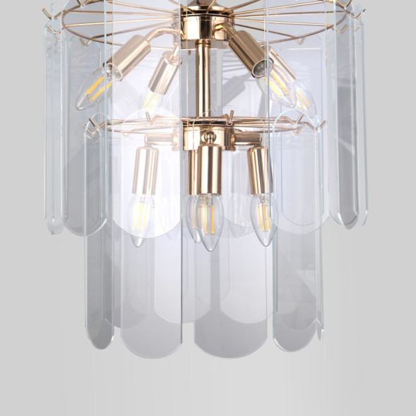 Подвесная люстра Eurosvet 60170/8 золото Smart CLAIRE