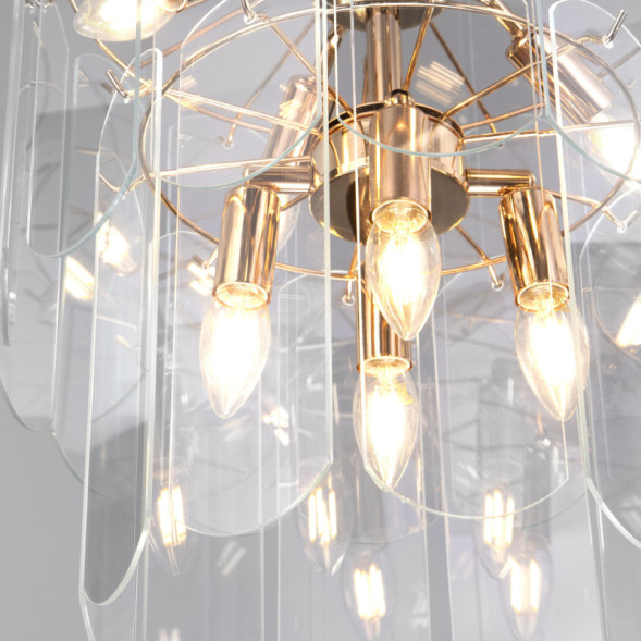 Подвесная люстра Eurosvet 60170/8 золото Smart CLAIRE