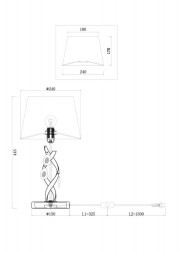 Настольная лампа Freya MONIQUE FR2001TL-01G