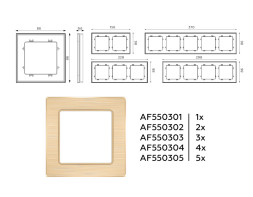 Рамка Ambrella Volt AF550301 ALFA Platos