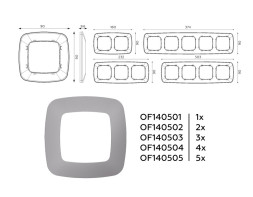 Рамка Ambrella Volt OF140501 OMEGA Ecta