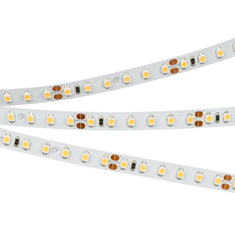 Лента Arlight RT 2-5000 3528 021417(B) 48W 24V белый (теплый) IP20