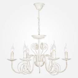 Подвесная люстра Eurosvet TOMAS 60018/6 белый с золотом