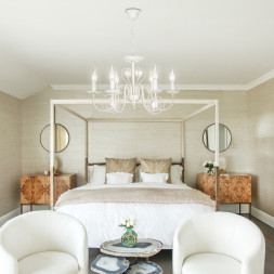 Подвесная люстра Eurosvet TOMAS 60018/6 белый с золотом