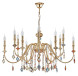Подвесная люстра Crystal Lux MERCEDES MERCEDES SP6+6 GOLD/COLOR