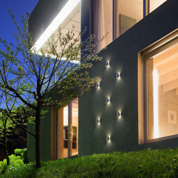 Уличный настенный светильник Elektrostandard 1632 TECHNO LED Taco алюминий