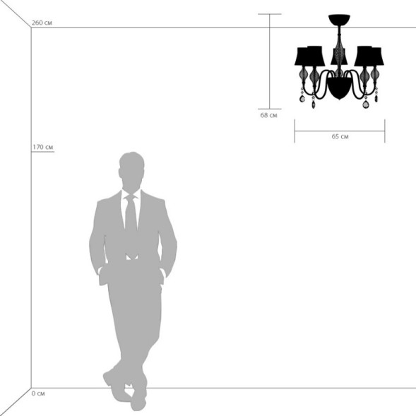 Люстра на штанге Lightstar Escica 806050