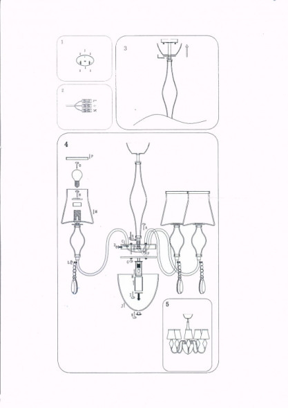 Люстра на штанге Lightstar Escica 806050