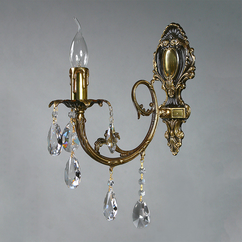 Бра AMBIENTE by BRIZZI ALICANTE 8888/1 PB Tear drop