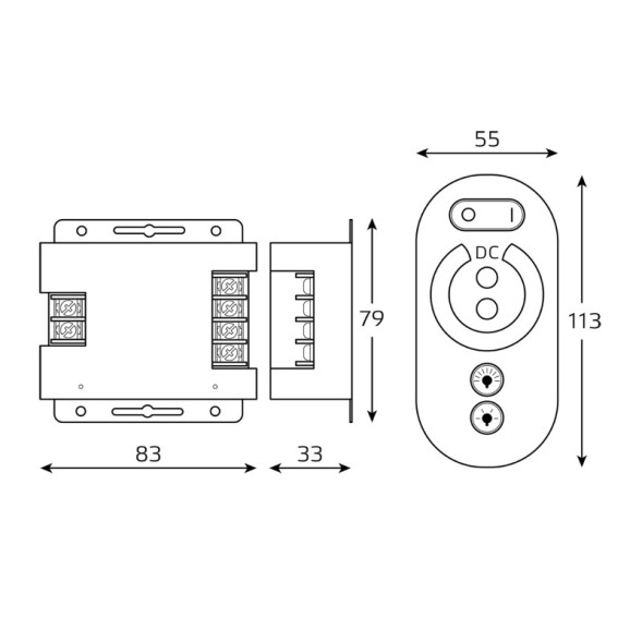 Диммер для светодиодной ленты Gauss BT601