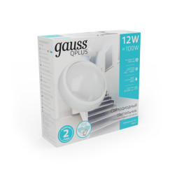 Пылевлагозащищенный светильник Gauss Eco 142411212-S