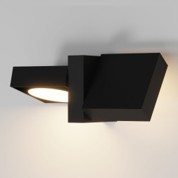 Уличный настенный светильник Elektrostandard Twin черный (35170/D)