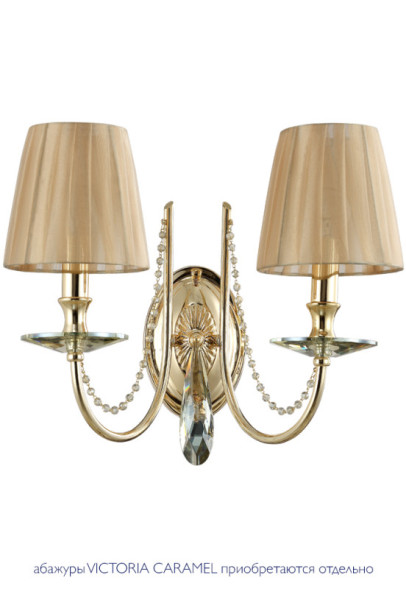Бра Crystal Lux VICTORIA VICTORIA AP2 GOLD/AMBER