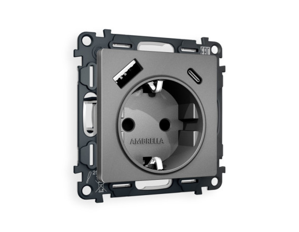 Розетка Ambrella Volt MA660010 ALFA QUANT