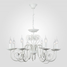 Подвесная люстра Eurosvet TOMAS 60018/8 белый с золотом