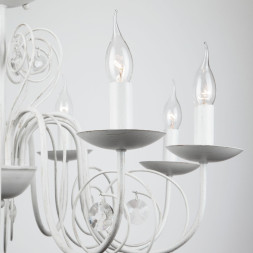 Подвесная люстра Eurosvet TOMAS 60018/8 белый с золотом